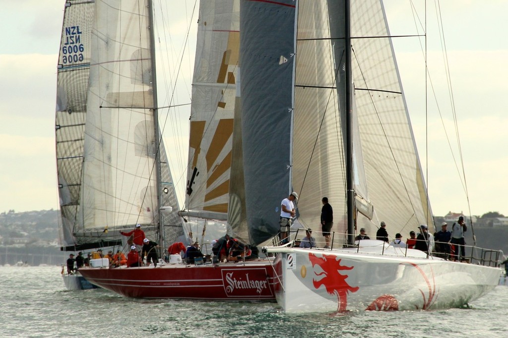 Steinlager 2, Beau Geste and Starlight Express pictured at the start of the Evolution Sails Sail Noumea 2012 race © Richard Gladwell www.photosport.co.nz